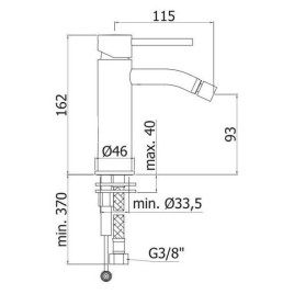 Paffoni Light - Mitigeur de bidet, blanc mat LIG131BO