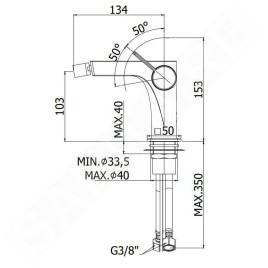 Paffoni Rock - Mitigeur de bidet, chrome RO131CR