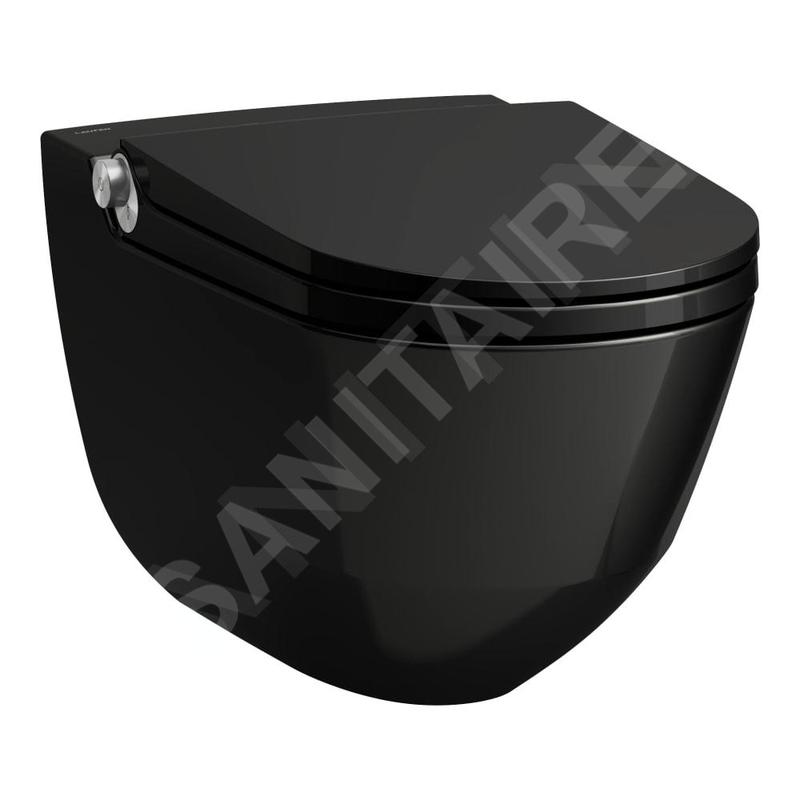 Laufen Cleanet Riva - Bidet électronique en céramique, Rimless, SoftClose, avec LCC, noir H8206910200001