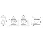 Laufen Cleanet Riva - Bidet électronique en céramique, Rimless, SoftClose, avec LCC, noir H8206910200001