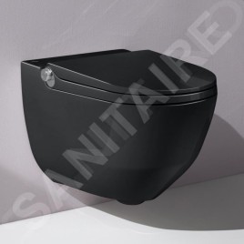 Laufen Cleanet Riva - Bidet électronique en céramique, Rimless, SoftClose, avec LCC, noir H8206910200001