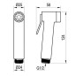 Ravak Accessoires - Douchette de bidet, chrome X07P641