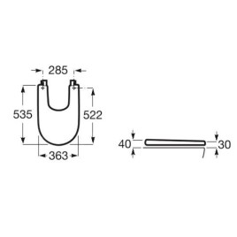 Roca Meridian - Couvercle de bidet, SlowClose, blanc A8062A200B