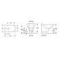 Geberit Selnova Square - Bidet suspendu , 530x350 mm, blanc 500.271.01.5