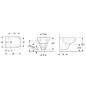 Geberit Selnova Compact - Bidet suspendu , 480x350 mm, blanc 500.272.01.7