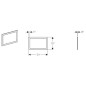 Geberit Sigma60 - Cadre de recouvrement pour Sigma60, chrome brossé 115.641.GH.1