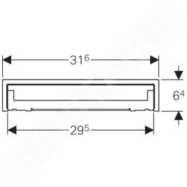 Geberit Accessoires - Kit de finition pour évacuation murale, à carreler, en plusieurs éléments 154.339.00.1