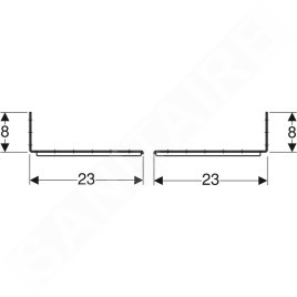 Geberit Duofix - Matériel de fixation pour distance entre montants 50–57,5 cm 111.869.00.1