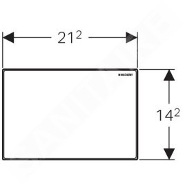 Geberit Omega70 - Plaque de recouvrement Omega 115.082.SI.1