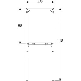 Geberit Accessoires - Cadre d'écartement Monolith, aluminium brillant 131.011.00.1