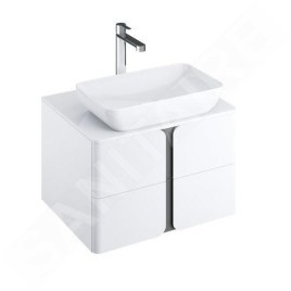 Ravak Balance - Plaque d'évier 800x465x16 mm, blanc brillant X000001371