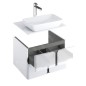 Ravak Balance - Plaque d'évier 800x465x16 mm, blanc brillant X000001371