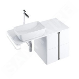 Ravak Balance - Plaque d'évier 1200x465x16 mm, blanc brillant X000001372