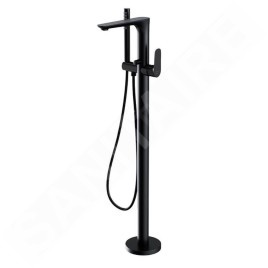 Cersanit Crea - Mitigeur de baignoire pour montage au sol, avec corps d´encastrement, noir S951-308