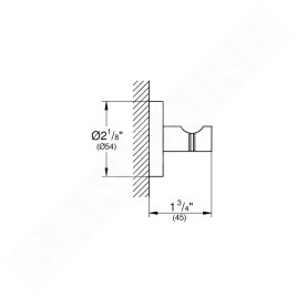 Grohe Essentials - Patère pour peignoir, Warme Sunset brossé 40364DL1