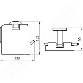 Ravak Chrome - Porte-papier toilette, chrome X07P191