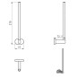 Ravak Chrome - Distributeur de papier toilette CR 420.00, chrome X07P318