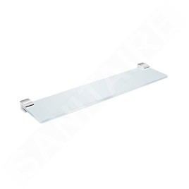 Jika Pure - Étagère en verre 400 mm, chrome H3853B10040001