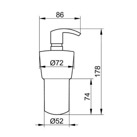 Keuco City.2 - Distributeur de savon liquide, verre mat/chrome 02753019000