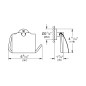 Grohe Essentials - Porte papier toilette, Warm Sunset brossé 40367DL1