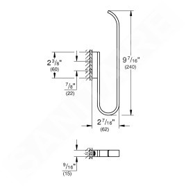 Grohe Selection - Porte-rouleaux de rechange, supersteel 41067DC0