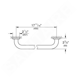 Grohe Essentials - Poignée de bain, supersteel 40793DC1