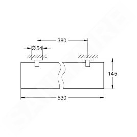 Grohe Essentials - Tablette en verre, supersteel 40799DC1
