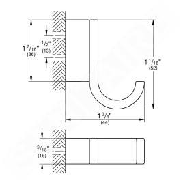 Grohe Selection - Crochet, nickel brossé 41039EN0