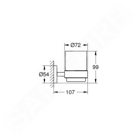 Grohe Essentials - Porte-verre / porte-savon, nickel brossé 40369EN1