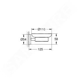 Grohe Essentials - Porte-verre/porte-savon, supersteel 40369DC1