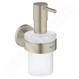 Grohe Essentials - Doseur de savon liquide avec support, nickel brossé 40448EN1
