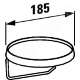 Laufen Kartell - Porte-papier toilette, chrome H3843320040001