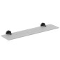 Ideal Standard IOM - Étagère, longueur 520 mm, noir / verre satiné A9124XG
