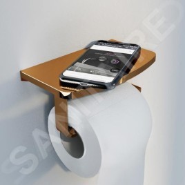 Steinberg 450 - Porte-papier toilette avec étagère, or rose 450 2820 RG