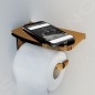 Steinberg 450 - Porte-papier toilette avec étagère, or rose 450 2820 RG