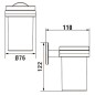 Laufen Cana - Porte brosse à dents et dentifrice, chrome H3821320040001