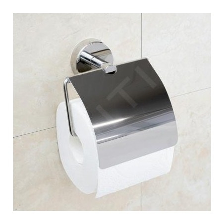 Sanela Accessoires en inox - Porte-papier toilette, inox brillant SLZN 09