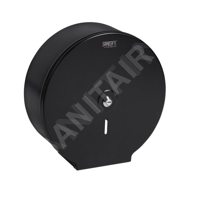 Sanela Accessoires en inox - Distributeur de papier toilette, inox / noir SLZN 37V