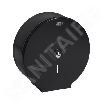 Sanela Accessoires en inox - Distributeur de papier toilette, inox / noir SLZN 37V