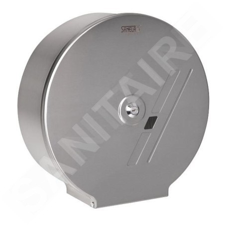 Sanela Accessoires en inox - Distributeur de papier toilette 290x100 mm, inox mat SLZN 37