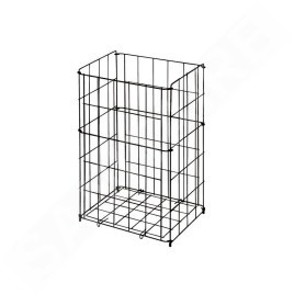 Sanela Paniers métalliques - Panier en fil de fer, 540x340x260 mm, acier / noir SLZN 42V