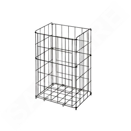 Sanela Paniers métalliques - Panier en fil de fer, 540x340x260 mm, acier / noir SLZN 42V