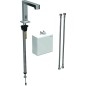 Geberit Brenta - Mitigeur de lavabo électronique, avec mélangeur, alimentation par le pile, chrome 116.174.21.1