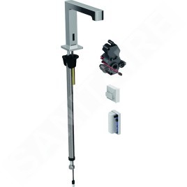 Geberit Brenta - Mitigeur de lavabo électronique, sans mélangeur, alimentation par le générateur, chrome 116.195.21.1