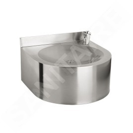 Sanela Fontaines à boire en inox - Fontaine à boire à suspendre 350x350 mm, inox SLUN 62