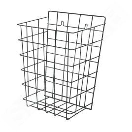 Sanela Paniers métalliques - Panier en fil de fer, 360x290x180 mm, acier / noir SLZN 40V