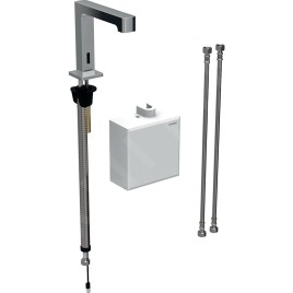 Geberit Brenta - Mitigeur de lavabo thermostatique électronique, alimentation depuis pile, chrome 116.178.21.1
