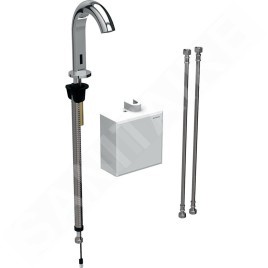 Geberit Piave - Mitigeur de lavabo thermostatique électronique, alimentation depuis pile, chrome 116.168.21.1