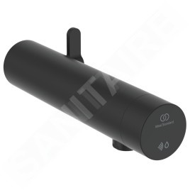 Ideal Standard SensorFlow - Mitigeur de lavabo à capteur avec mélangeur, alimentation secteur, noir satiné A7564XG