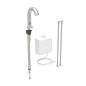 Geberit Piave - Mitigeur de lavabo thermostatique électronique, alimentation secteur, easy to clean, inox brossé 116.167.SN.1